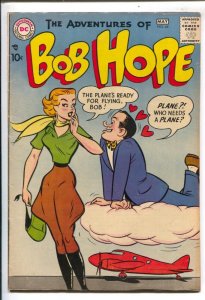 Adventures Of Bob Hope #44-1957-DC-Good Girl Art aviation cover-Owen Fitzgera...