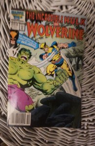 The Incredible Hulk and Wolverine Newsstand Edition (1986) Wolverine 