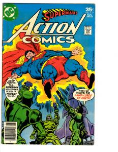 3 Action Comics DC Comic Books # 476 477 478 Superman Lois Lane Metropolis BH14