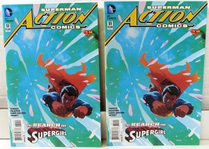 Action Comics Lot of 2 #51 x2 (2016) DC Comics 9.4 NM Superman 1st Print Comics