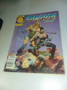 SAVAGE TALES #5 Marvel Magazine Group 1986 bob camp bad girl art good cover cool