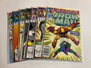 Iron Man 251-257 Very Fine vf 8.0 lot run set Marvel 