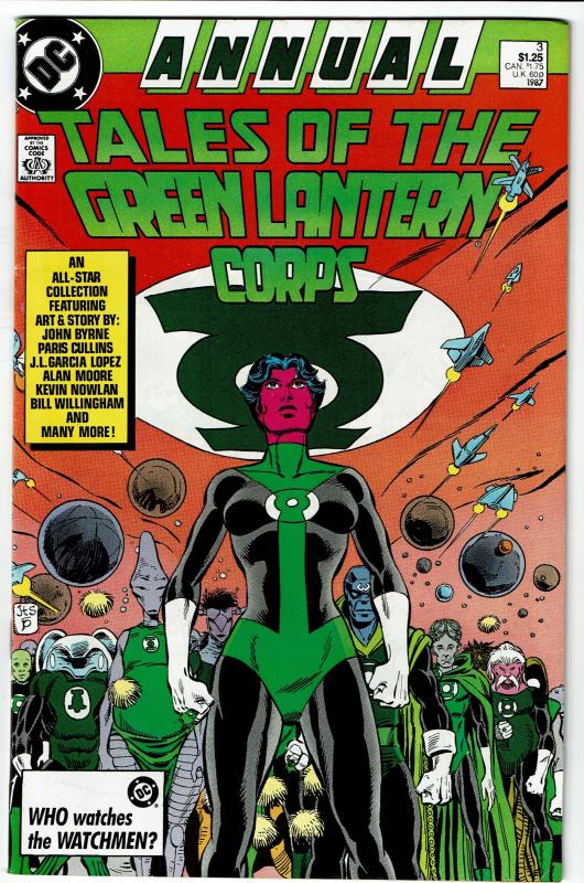 Green Lantern Annual #3 (1st Series) With Alan Moore, John Byrne  7.0 FN-VF 