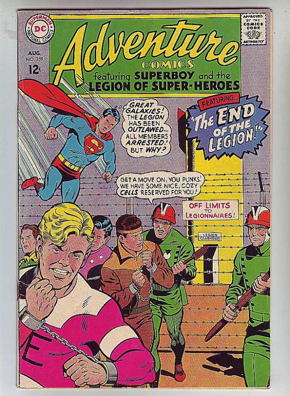 Adventure Comics #359 (Aug-67) VF High-Grade Legion of Super-Heroes, Superboy