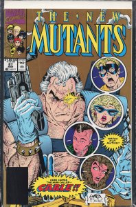 The New Mutants #87 Second Print Cover (1990) New Mutants [Key Issue]