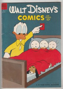Comics and Stories, Walt Disney's #166 (Jul-54) FN/VF Mid-High-Grade Donald D...