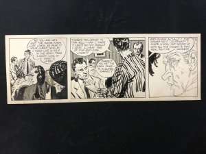 Unpublished Daily Newspaper Comic Strip Art Detective Mystery