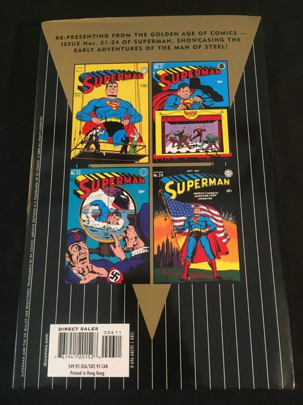 DC ARCHIVES: SUPERMAN Vol. 6 Hardcover, First Printing