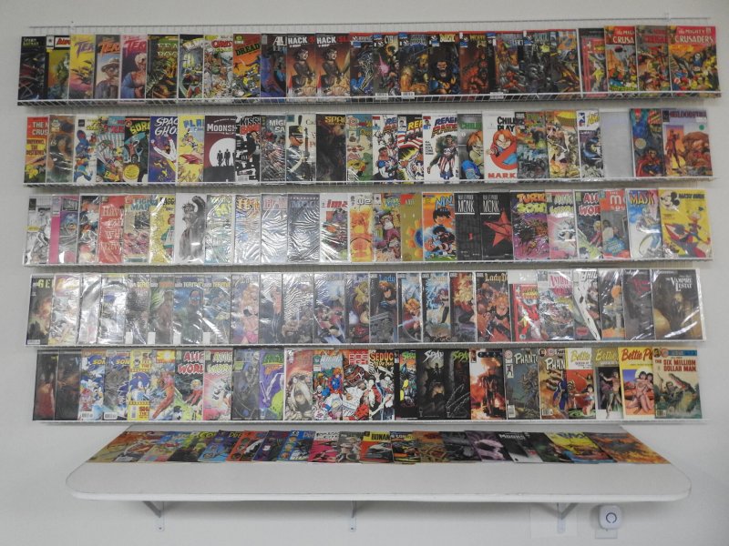 Huge Lot of 130+ Comics W/ Spawn, Lady Death,  Sonic the Hedgehog Avg FN Cond.