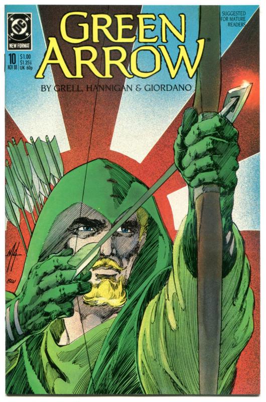 GREEN ARROW #10, NM, Mike Grell, Giordano, Seattle, 1988, more GA in store
