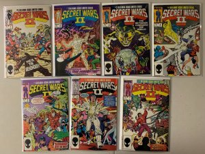 Secret Wars II comics run #1-7 7 diff 8.0 (1985-89)