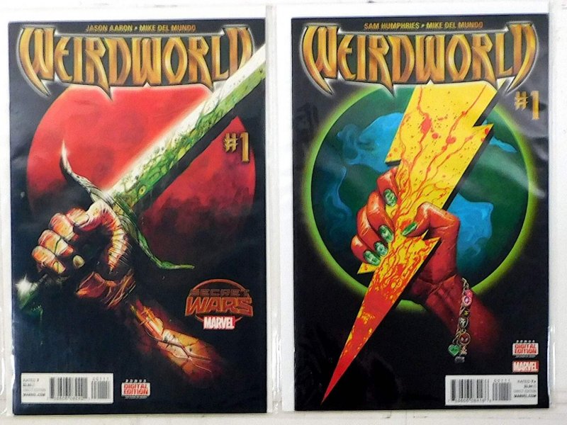 Weirdworld Lot of 2 #1, 2nd 1 (2015) Marvel Comics 1st Print Comic Books