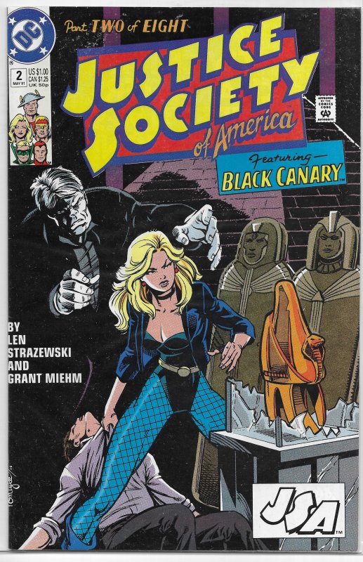 Justice Society of America (vol. 1, 1991) #2 of 8 FN Black Canary, Strazewski