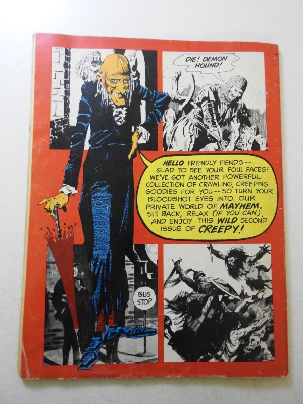 Creepy #2 (1965) VG Condition moisture stains