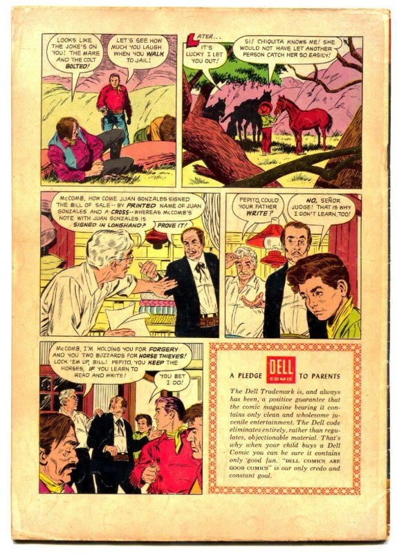 Four Color #763 1956- BUFFALO BILL JR- Dick Jones western comics VG