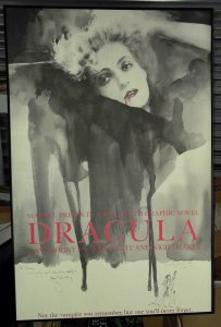 1987 DRACULA Symphony in Moonlight 28x40 Poster SIGNED & REMARKED by Jon J Muth