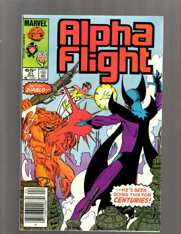 Lot of 12 Alpha Flight Marvel Comics #17 18 21 22 23 25 28 29 30 32 36 38 GB1