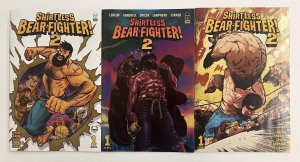 SHIRTLESS BEAR-FIGHTER 2 #1 CVR A + B + 1:25 JOHNSON 2022 IMAGE NM PROSHIPPER