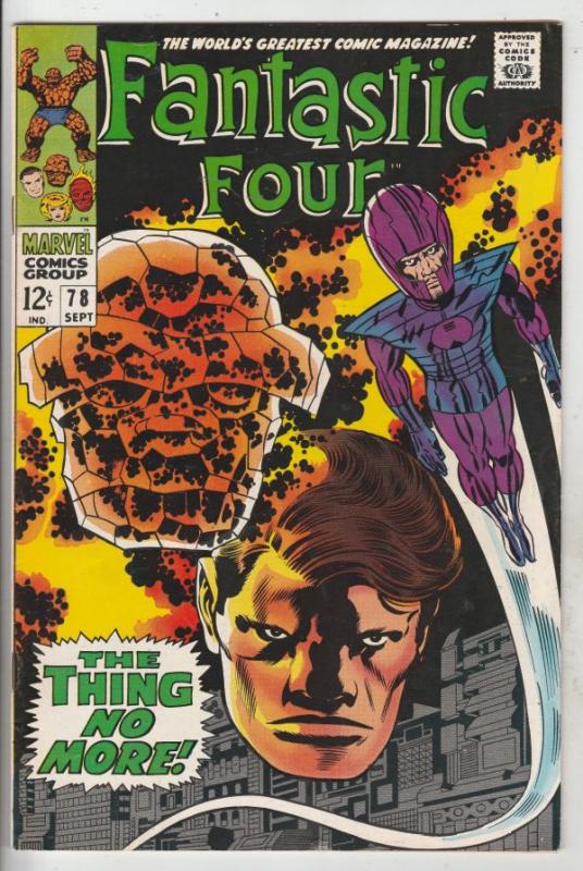 Fantastic Four #78 (Sep-68) VF/NM High-Grade Fantastic Four, Mr. Fantastic (R...