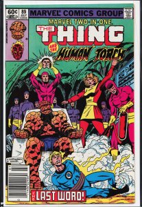 Marvel Two-in-One #89 (1982) The Thing