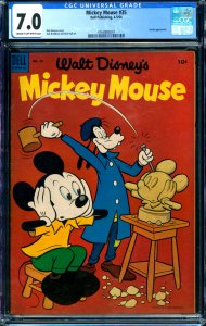 Mickey Mouse #35 Dell Publications 1954 CGC 7.0