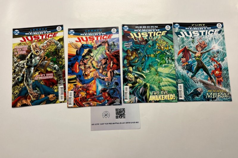 4 Justice League DC Comics Books #24 25 27 28 Hitch 38 JW13