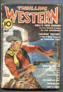 Thrilling Western--May 1937--WHITE WOLF--Rare Pulp Magazine