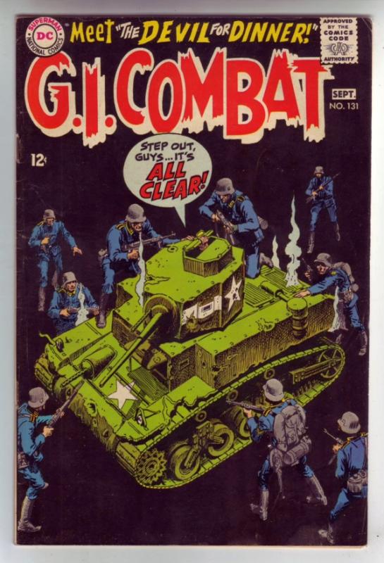 G.I. Combat #131 (Sep-68) FN/VF+ Mid-High-Grade The Haunted Tank