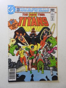 The New Teen Titans #1 VG Condition moisture stains