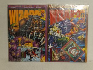 WIZARD MAGAZINE #16 AND #17 - PITT + VALIANT - POLYBAGGED - FREE SHIPPING