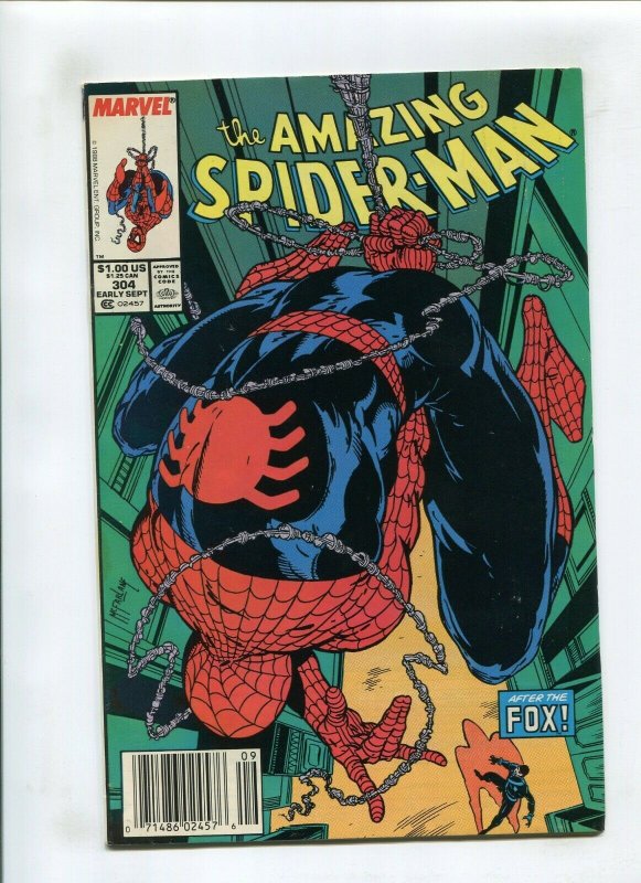 AMAZING SPIDERMAN #304 (9.2) *FISHERMAN COLLECTION* THE FOX 1988