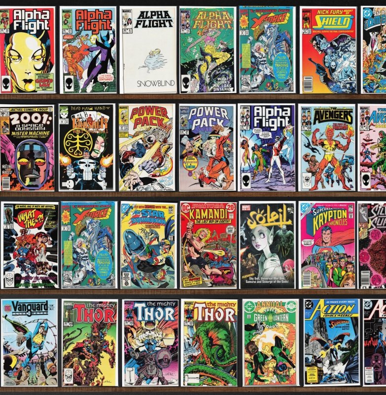 Huge Lot 140+ Comics with Power Pack, Green Lantern, The Avengers & More!