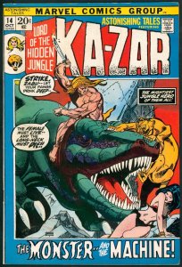 Astonishing Tales 14 VF 8.0 Ka-Zar Marvel 1972