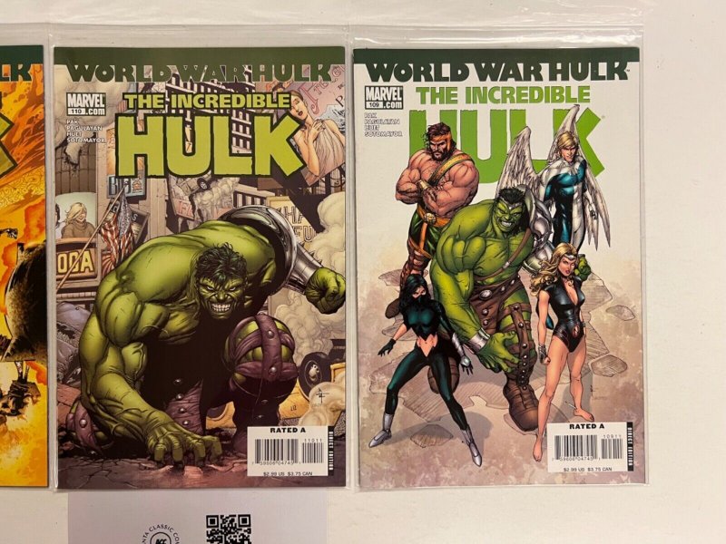 3 The Incredible Hulk Marvel Comic Books # 109 110 111 Spiderman Thor 48 JS35