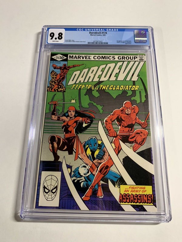 Daredevil 174 Cgc 9.8 White Pages Marvel 1st First Appearance Of The Hand 021