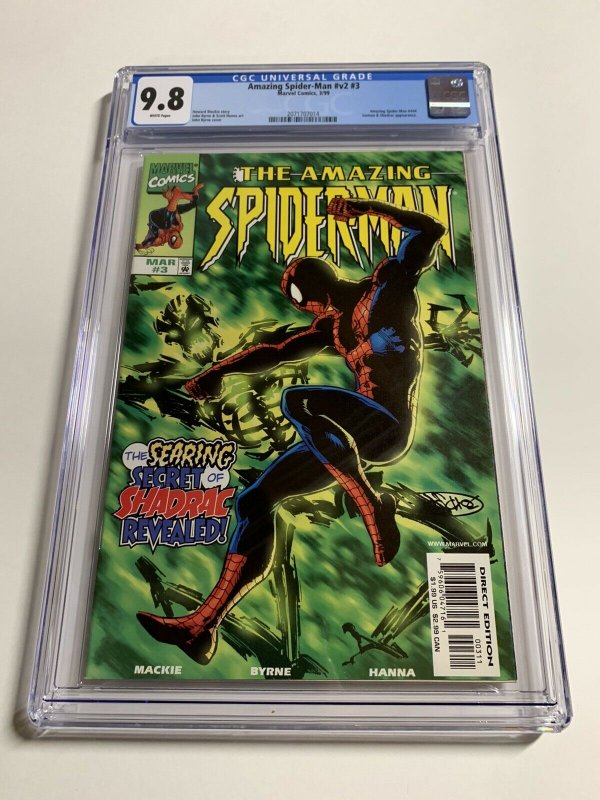 Amazing Spider-man V Vol Volume 2 # 3 Cgc 9.8 White Pages Marvel Legacy #444