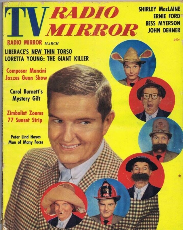 ORIGINAL Vintage March 1959 TV Radio Mirror Magazine Peter Lind Hayes Liberace 