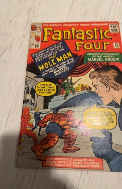 Fantastic Four #22 (1964)the mole man attacks