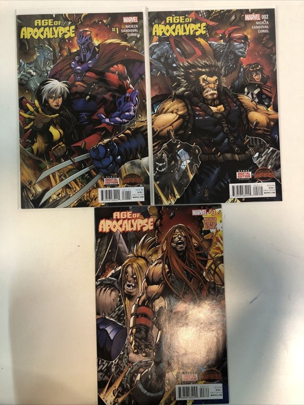 Age Of Apocalypse Secret Wars (2015) Mini Series # 1-2-3 (VF/NM) Marvel Comics