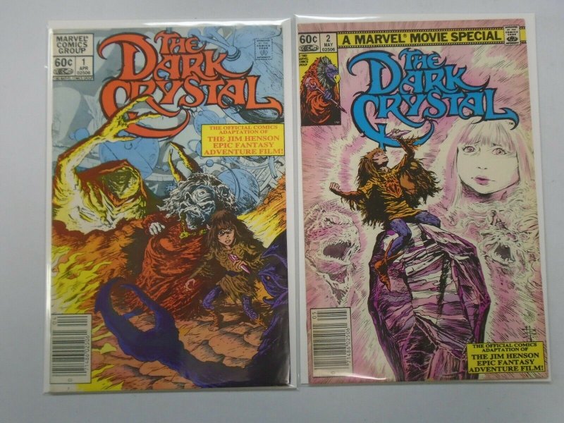 The Dark Crystal set #1+2 Newsstand edition 6.0 FN (1983 Marvel)