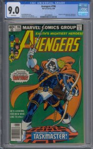 AVENGERS #196 CGC 9.0 1ST TASKMASTER NEWSSTAND WHITE PAGES 