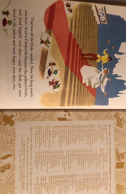 Cinderella, little golden book, 1950,