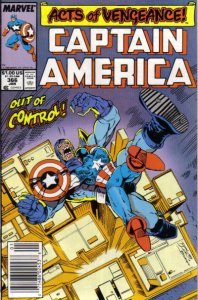 Captain America (1st Series) #366 (Newsstand) VF ; Marvel | Acts of Vengeance