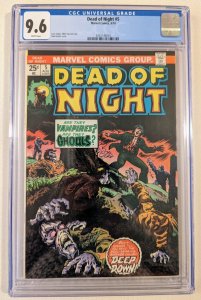 DEAD OF NIGHT 5 CGC 9.6 NM+ 1974 HORROR COMIC VAMPIRES GHOULS GRAVEYARD