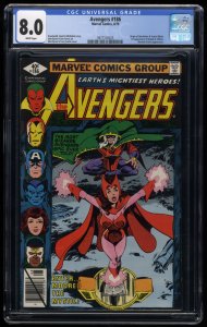 Avengers #186 CGC VF 8.0 White Pages 1st Chthon!