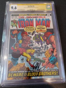 ​IRON MAN #55 CGC 9.6 SIGNATURE SERIES SIGNED BY JIM STARLIN & JOE SINNOTT JRC