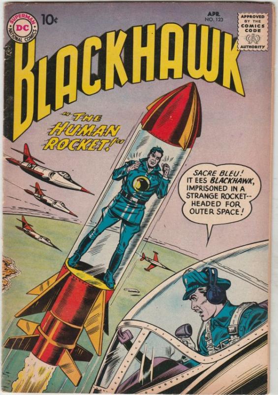 Blackhawk #123 (Apr-58) VF+ High-Grade Black Hawk, Chop Chop, Olaf, Pierre,Ch...