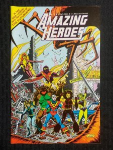 1985 AMAZING HEROES Comic Magazine #74 FVF 7.0 Dave Cockrum Futurians