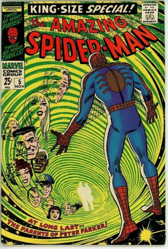 Amazing Spiderman Annual #5 (1963) - 6.5 FN+ *1st App Richard & Mary Parker*