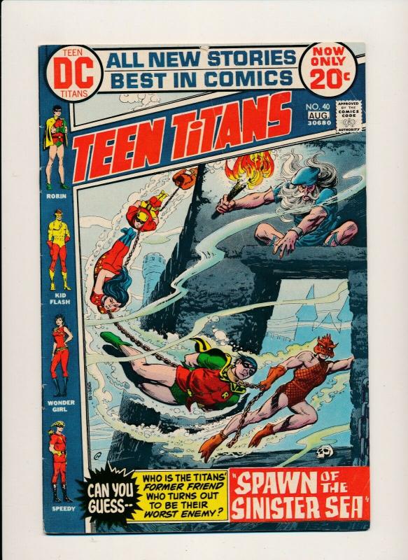 DC Comics TEEN TITANS #40 1972 (PF641) 